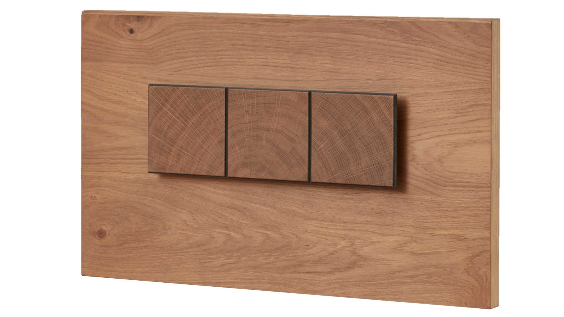 Paneel Interliving aus Holz in Holzfarben Interliving Schlafzimmer Serie 1022 – Paneel 30226 rechts, Breite ca. 50 cm - Eiche Barrique