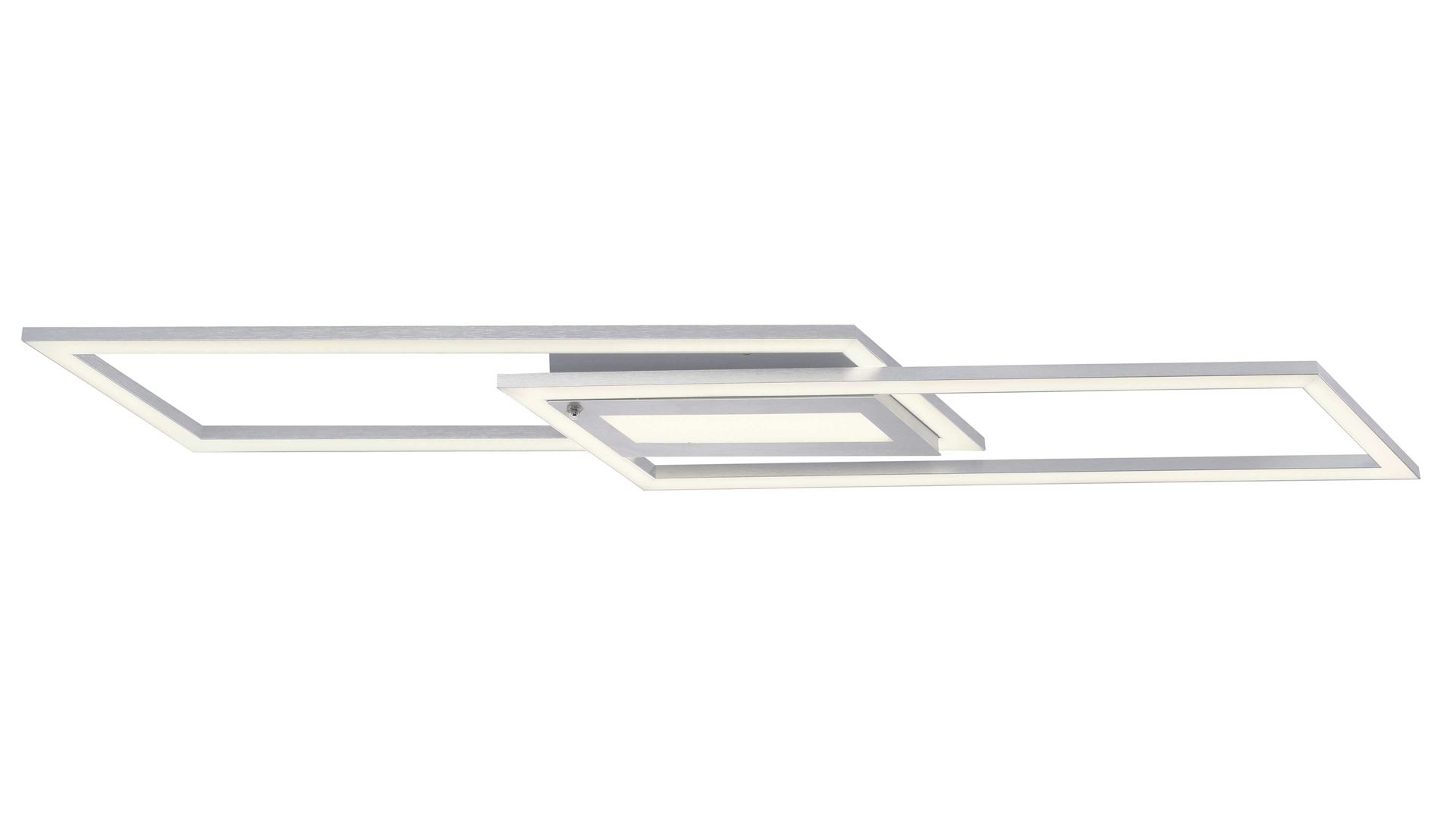 Deckenleuchte Leuchten direkt aus Metall in Grau Leuchten  Direkt Deckenleuchte Keto Asmin Stahlfarbenes  Metall  - Länge ca. 100 cm