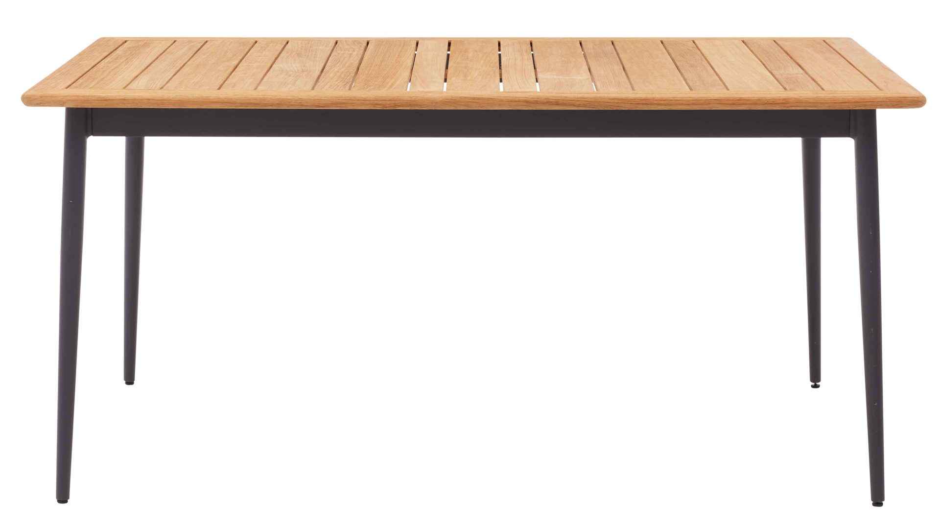 Gartentisch Interliving aus Holz in Holzfarben Interliving Gartenmöbel Serie 7001 – Tisch Teakholz & Aluminium - ca. 220 x 95 cm