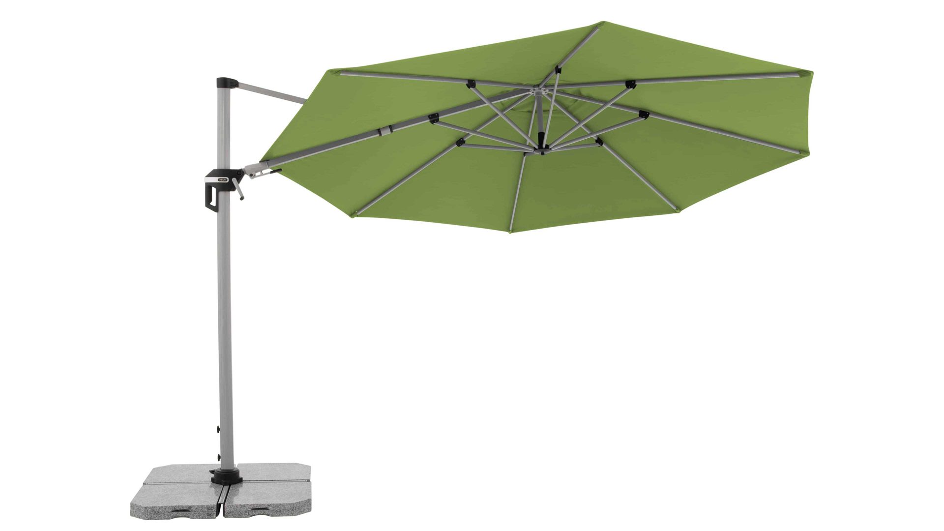 Sonnenschirm Doppler® aus Kunstfaser in Grün doppler® Pendel-Sonnenschirm Active grüne Bespannung – Durchmesser ca. 370 cm