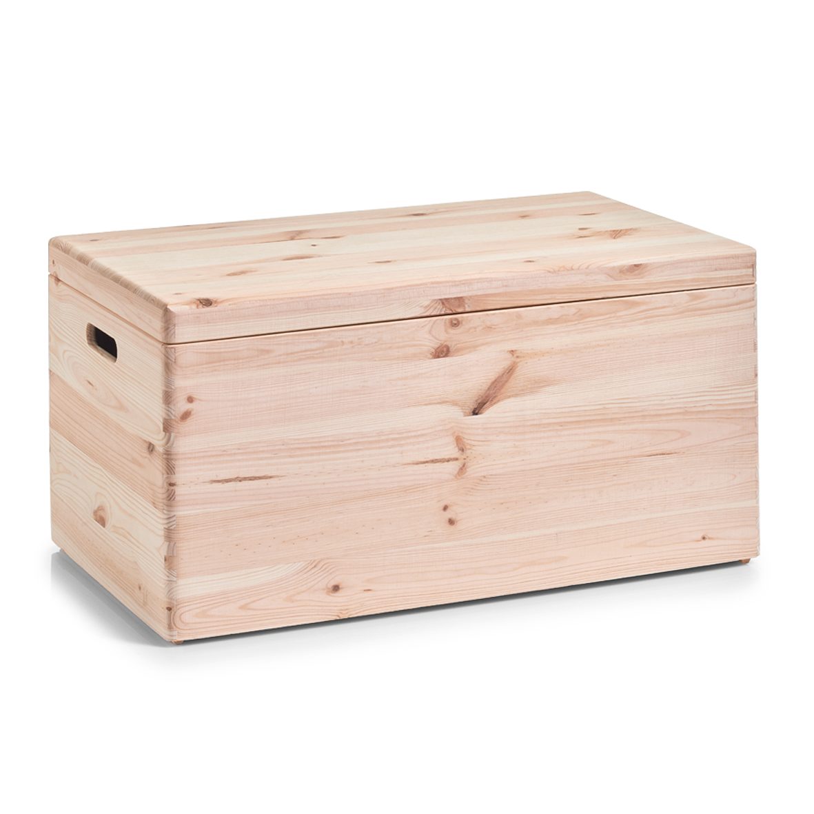 Aufbewahrungsbox Zeller present aus Holz in Holzfarben Allzweckkiste mit Deckel unbehandeltes Kiefernholz - ca. 60 x 40 cm