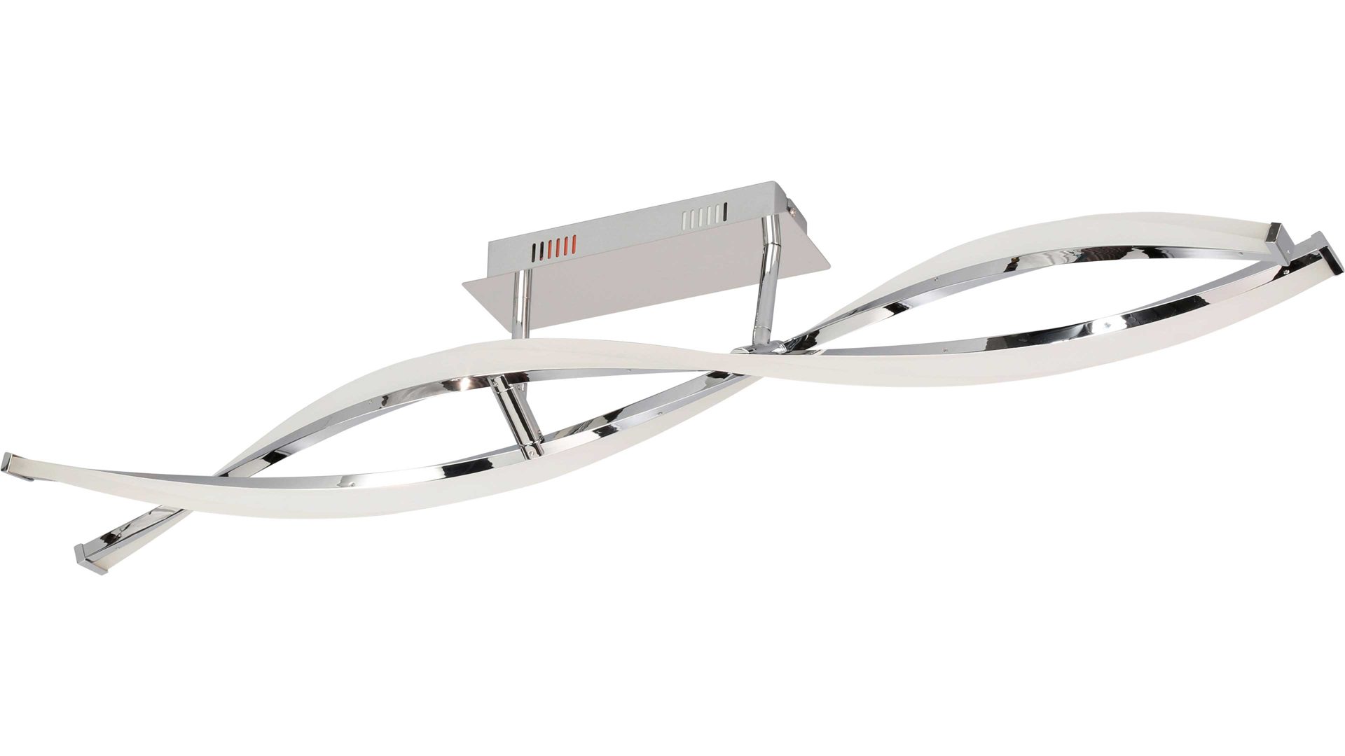 Deckenleuchte Wofi aus Metall in Metallfarben LED Deckenleuchte Idana bzw. LED-Deckenlampe Chrom  - Länge ca. 101 cm